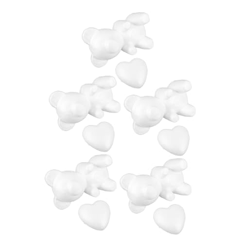 JOINPAYA 10 Stück Liebesblasenmodell bastelzeug Craft Handgemachtes Schaumstoffmodell Creme künstlicher Schaum tragen schokoladenform Bärenherzform Handwerksverzierung Poly-Drache Weiß JOINPAYA 10 Stück Liebesblasenmodell bastelzeug Craft Handgemachtes Schaumstoffmodell Creme künstlicher Schaum tragen schokoladenform Bärenherzform Handwerksverzierung Poly-Drache Weiß von JOINPAYA