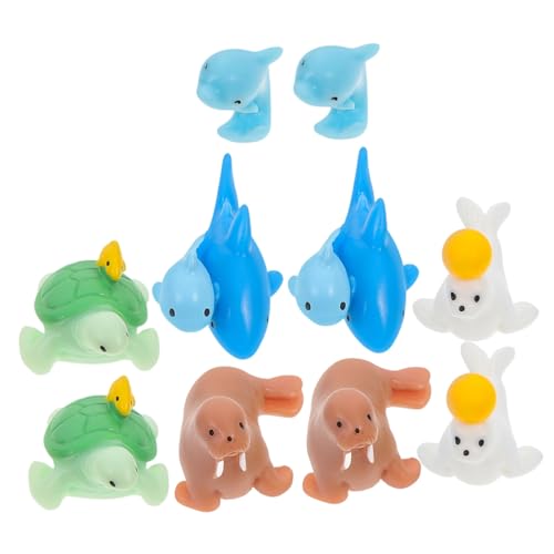 JOINPAYA 10stücke Miniatur Meereslebewesen Teiliges Resin Figuren Für Aquarien Dekoration Für Fisch Tanks Schöne Tiermodelle Von Haien Delfinen Schildkröten Und von JOINPAYA