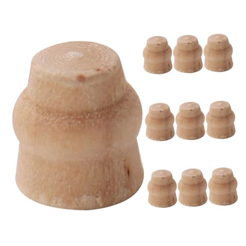JOINPAYA 10 Stück Mini Tischbeine aus Holz für Puppenhaus Realistische Miniaturmöbel für DIY Bastelprojekte für Miniaturhäuser und Puppenzubehör Fördert Kreativität und Fantasie von JOINPAYA