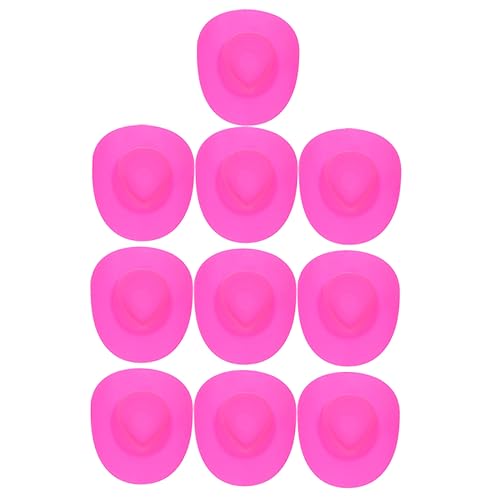 JOINPAYA 10 Stück Mini-cowboyhut Filzhut Kleine Cowboyhüte Zum Basteln Party Cowgirl Mini-Hut Cowboy-Hut Cowboyhut Für Kleinkinder Hüte Masse Mini-hüte Western Hut Rosa JOINPAYA 10 Stück Mini-cowboyhut Filzhut Kleine Cowboyhüte Zum Basteln Party Cowgirl Mini-Hut Cowboy-Hut Cowboyhut Für Kleinkinder Hüte Masse Mini-hüte Western Hut Rosa von JOINPAYA