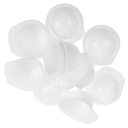 JOINPAYA 10 Stück Mini-spielzeughelm Modell Spielzeugpuppenhelm (10 Helme in Leuchtendem Rot) Mini-schutzhelme Helm Für Minipuppe Mini-puppenhelm Babyhelm Konstruktionsspielzeug Abs Weiß von JOINPAYA