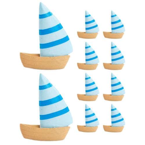 JOINPAYA 10 Stück Miniatur-Strand-Themen-Ornamente, Segelboot-Figur, Mikro-landschaftsornament JOINPAYA 10 Stück Miniatur-Strand-Themen-Ornamente, Segelboot-Figur, Mikro-landschaftsornament von JOINPAYA