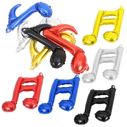 JOINPAYA 10 Stück Musikballons geburtstagsballon geburtstagsdekoration Jubiläumsdekoration Silberner Ballon Dunkelblaue Ballons Luftballons aus Aluminiumfolie Gitarren-Partydekorationen von JOINPAYA