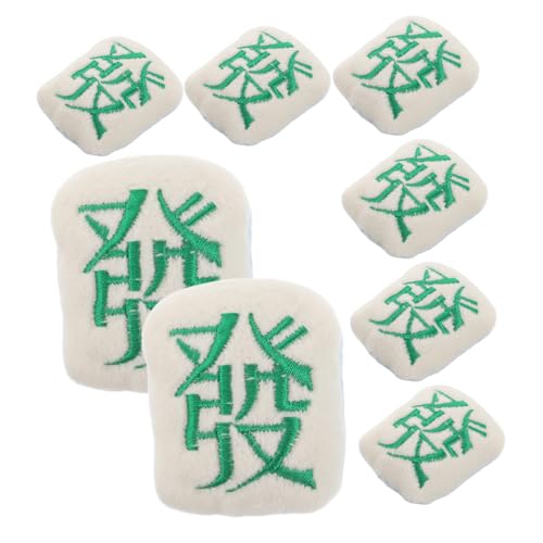 JOINPAYA 10 Stück Plüsch-Brosche-Zubehör Mahjong-Brosche Plüsch Brosche Süße Brosche Anstecknadel für Brosche für gesticktes Reversabzeichen Sticken Stickerei Party Baumwolle von JOINPAYA