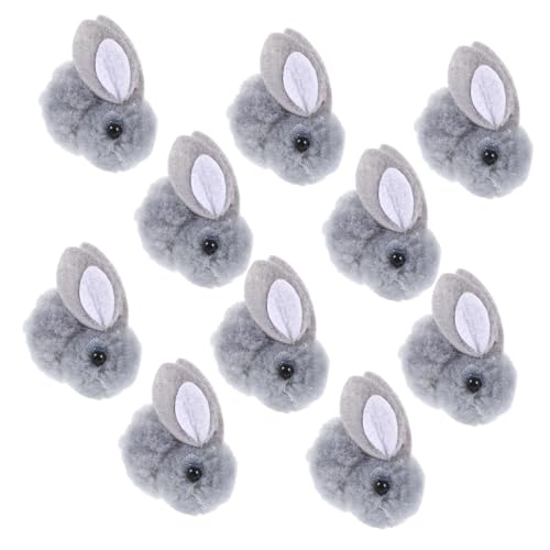 JOINPAYA 10 Stück Plüsch Häschen Hase Kaninchen Ohren Puppe Cuddly Bunny Cute Accessories Ostergeschenk Osterkorbdekoration bisschen DIY Kleidungsverzierung Bekleidungsbedarf Grey JOINPAYA 10 Stück Plüsch Häschen Hase Kaninchen Ohren Puppe Cuddly Bunny Cute Accessories Ostergeschenk Osterkorbdekoration bisschen DIY Kleidungsverzierung Bekleidungsbedarf Grey von JOINPAYA