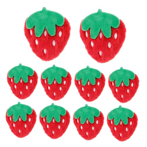 JOINPAYA 10 Stück Plüsch-Erdbeere Dekoration Stickerei Obst Flicken Für Bekleidung Sticken Aufnäher Für Trucker-mützen Erdbeerflecken Künstliche Künstliche Erdbeere Kunststoff Erdbeere Rot JOINPAYA 10 Stück Plüsch-Erdbeere Dekoration Stickerei Obst Flicken Für Bekleidung Sticken Aufnäher Für Trucker-mützen Erdbeerflecken Künstliche Künstliche Erdbeere Kunststoff Erdbeere Rot von JOINPAYA