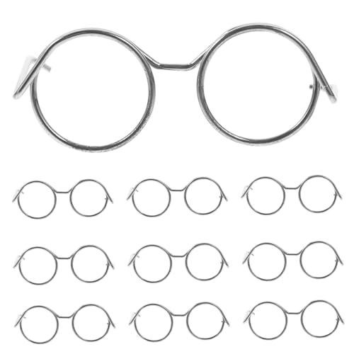 JOINPAYA Stilvolle Puppenbrille Aus Eisen 10 Stück Kleiner Puppenbrillenrahmen Für Modische Puppenkostüme JOINPAYA Stilvolle Puppenbrille Aus Eisen 10 Stück Kleiner Puppenbrillenrahmen Für Modische Puppenkostüme von JOINPAYA