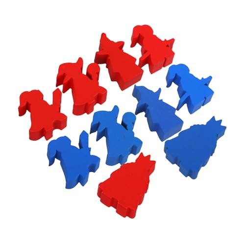 JOINPAYA 10 Stück Schachfiguren Schachzubehör Brettspiel Kinderschachspiel Spiele Spielmarken Tabletop Spielkomponente Spielzubehör Schachbrettzubehör Spielfiguren Schachbrett Schachholz von JOINPAYA
