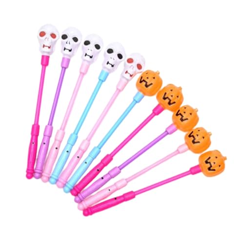 JOINPAYA 10 Stück Schüttelstab glühen Halloween-Briefpapier Dekoration Requisiten the hallow halloween mitgebsel pumuckel tonie leuchtstäbe Halloween-Accessoires LED-Licht-Shaker von JOINPAYA