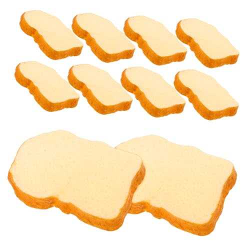 JOINPAYA Künstliche Brotscheiben – 10 Stück Simulierter Toast Für Spielzeuglebensmittel Und Zum Basteln JOINPAYA Künstliche Brotscheiben – 10 Stück Simulierter Toast Für Spielzeuglebensmittel Und Zum Basteln von JOINPAYA