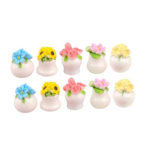 JOINPAYA Realistische Künstliche Mini- -topfpflanzen 10 Stück Simulierte Bonsai-Bouquets Kunstharz-Dekorationen JOINPAYA Realistische Künstliche Mini- -topfpflanzen 10 Stück Simulierte Bonsai-Bouquets Kunstharz-Dekorationen von JOINPAYA