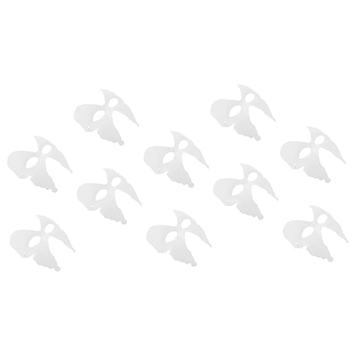 JOINPAYA 10 Stück Teiliges DIY Schmetterling Blanko Maske aus Pulverbeschichtetem Material Leichte Sichere Weiße Masken zum Bemalen für Maskenbasteln Karneval Maskerade und Kreative von JOINPAYA