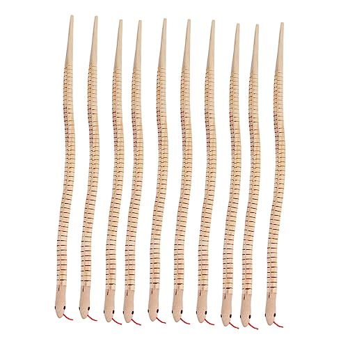 JOINPAYA 10 Stück Teiliges Holz Schlangenspielzeug Realistisch Flexible Gelenke Kinderfreundlich Sicher Halloween Party Dekoration und JOINPAYA 10 Stück Teiliges Holz Schlangenspielzeug Realistisch Flexible Gelenke Kinderfreundlich Sicher Halloween Party Dekoration und von JOINPAYA