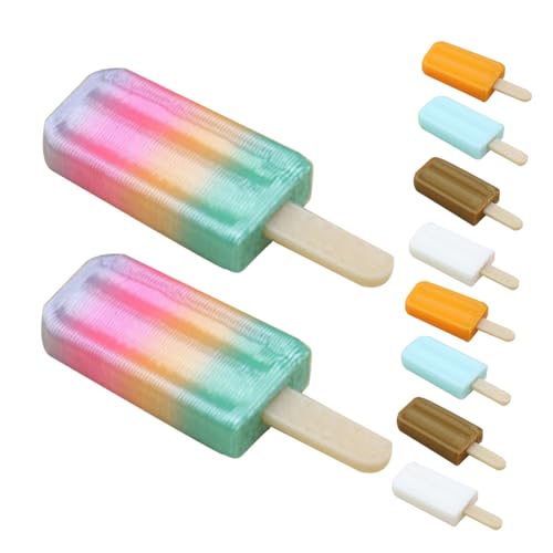 JOINPAYA 10 Stück Teiliges Mini Bunt Realistische Miniatur-eisdesserts Puppenhaus Farbenfrohe Eisfiguren Zubehör für Kinderzimmer Dekoration von JOINPAYA