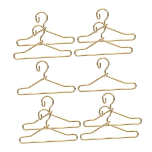 JOINPAYA 10 Stück Teiliges Mini Metall Puppenkleiderbügel Gold Zarte Mini Kleiderbügel für Puppenhaus Kleiderschrank Organizer Glatte Oberfläche Langlebig für Puppenkleider und Accessoires JOINPAYA 10 Stück Teiliges Mini Metall Puppenkleiderbügel Gold Zarte Mini Kleiderbügel für Puppenhaus Kleiderschrank Organizer Glatte Oberfläche Langlebig für Puppenkleider und Accessoires von JOINPAYA