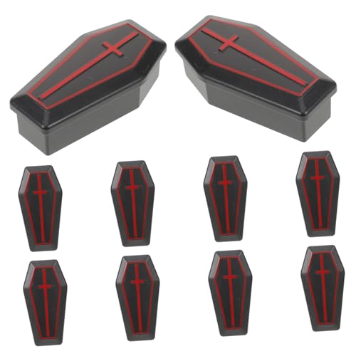 JOINPAYA 10 Stück Teiliges Mini Sarg mit Deckel Realistische Halloween Deko und Party Geschenkboxen Leichte Tragbare Coffin Box als Gruselige Prank Requisite und Süßigkeitenbehälter JOINPAYA 10 Stück Teiliges Mini Sarg mit Deckel Realistische Halloween Deko und Party Geschenkboxen Leichte Tragbare Coffin Box als Gruselige Prank Requisite und Süßigkeitenbehälter von JOINPAYA