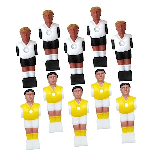 JOINPAYA 10 Stück Teiliges Tischfußball Spieler Figuren Hochwertige Kicker Puppen Langlebigem Harz für Tischfußballmaschinen mit Bunten Designs Schwarze Haare Blonde Haare JOINPAYA 10 Stück Teiliges Tischfußball Spieler Figuren Hochwertige Kicker Puppen Langlebigem Harz für Tischfußballmaschinen mit Bunten Designs Schwarze Haare Blonde Haare von JOINPAYA