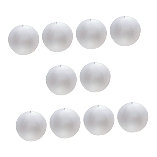 JOINPAYA 10 Stück Wasserball-led-Dekoration Zarter Aufblasbarer Ball Aufblasbarer Multifunktionsball Kinderball Im Freien Dekorativer Wasserball Dekoratives Kinderspielzeug Weiß PVC von JOINPAYA