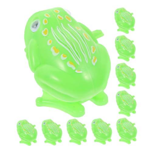 JOINPAYA 10 Stück Wind Up Froschspielzeug aus Robustem Kunststoff Nostalgisches Tier Springend für Partygeschenke Mitgebsel Geeignet für Drinnen und Draußen von JOINPAYA