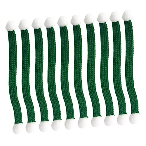 JOINPAYA 10 Stück Wollschal Dekorationen Weihnachtsdekoration Mini Gestrickt Basteln Sie Einen Weihnachtsschal Stoff Puppe Flaschenschals Zur Dekoration Strickgarn Green JOINPAYA 10 Stück Wollschal Dekorationen Weihnachtsdekoration Mini Gestrickt Basteln Sie Einen Weihnachtsschal Stoff Puppe Flaschenschals Zur Dekoration Strickgarn Green von JOINPAYA