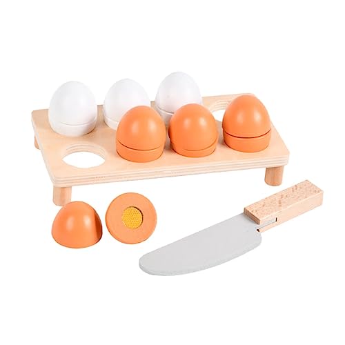 JOINPAYA 10-teiliges Eier-Set Aus Holz – Schneidespielzeug Für Kinder Simuliertes Und Realistisches Küchen-rollenspielspielzeug Sicher Und Lehrreich Ideal Als Partygeschenk JOINPAYA 10-teiliges Eier-Set Aus Holz – Schneidespielzeug Für Kinder Simuliertes Und Realistisches Küchen-rollenspielspielzeug Sicher Und Lehrreich Ideal Als Partygeschenk von JOINPAYA