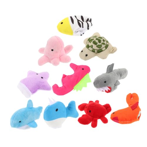 JOINPAYA 10 Teiliges Set Fingerpuppen Mit Meeresbewohnern Handpuppen Für Inklusive Schildkröte Seestern Oktopus Wal Hai Seehund Hummer Seepferdchen Und Tropischer Fisch JOINPAYA 10 Teiliges Set Fingerpuppen Mit Meeresbewohnern Handpuppen Für Inklusive Schildkröte Seestern Oktopus Wal Hai Seehund Hummer Seepferdchen Und Tropischer Fisch von JOINPAYA