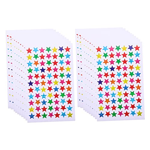 JOINPAYA 100 Blatt Pentagramm-Aufkleber belohnung Aufkleber Kinderhandwerk Aufkleber dekorative Sticker Kinderbelohnung Stern Aufkleber selbstgemachter Aufkleber Papier von JOINPAYA