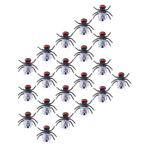 JOINPAYA 100 STK künstliche Fliege gefälschte Fehler Halloween künstlich fliegt Insekten Funny Toys spielzeuge Modell realistische Schmeißfliege aus Kunststoff PVC Black von JOINPAYA