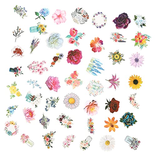 JOINPAYA 100 Stück Blumen-Gekritzel-Aufkleber one Piece Aufkleber personalisierte Sticker wasserfeste Sticker Dekorative Aufkleber Sticker für Auto Autoaufkleber Gepäck Aufkleber PVC von JOINPAYA