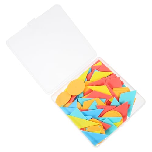 JOINPAYA 100 Stück Hilfsmittel für den Geometrieunterricht Gebäude Jungtier geometrische Formen lernspielzeug Lernen von plastischen geometrischen Formen Formerkennung für Abs von JOINPAYA
