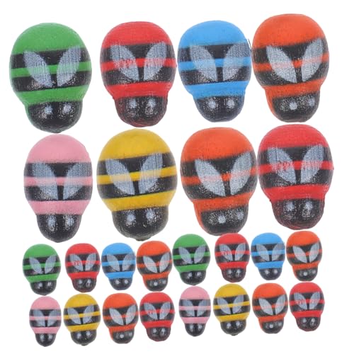 JOINPAYA 100 Stück Holz Bienen Aufkleber Selbstklebend Kleine Bienen Deko für Scrapbooking DIY Basteln Party Dekoration Handgemacht Langlebig von JOINPAYA