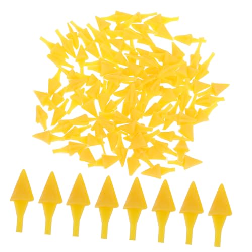 JOINPAYA 100 Stück Kleines Gelbes Hühnermaul Bastelmund Mini-hühnerschnabel Plüsch-hühnerschnabel Entenkükenschnabel DIY Tiervogel-kükenschnabel Sicherheitsschnäbel Plastik Yellow von JOINPAYA