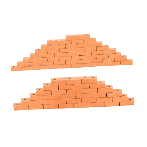 JOINPAYA 100 Stück Landschaftsbaubedarf Simulationsprojekte Mini Und Ziegelhäuser Kinderarchitektur Miniaturmodellbau Modelle Für Gefälschte Miniaturen Wandzubehör Ziegel von JOINPAYA