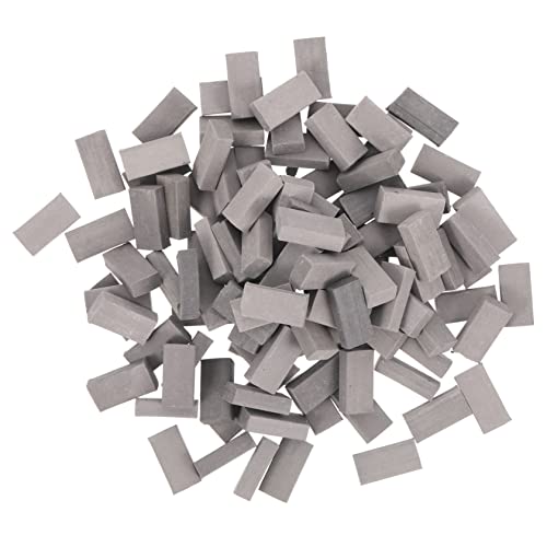 JOINPAYA 100 Stück Modell Ziegelspielzeug für kinderspielzeug ziernieten Decor spielzeuge Toy miniatursteine ​​selber Machen Mauerziegelmodell Aus Stärke und Ton Grey von JOINPAYA