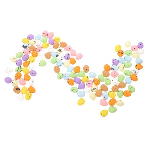 JOINPAYA 100 Stück Ostereier osterbastelei easter eggs Eierparty Easter Party Dekoration Eierfest Seifenblasenstäbe schäumt Eierdekor kleines Osterei schmücken Osterei-Verzierung Schaum von JOINPAYA