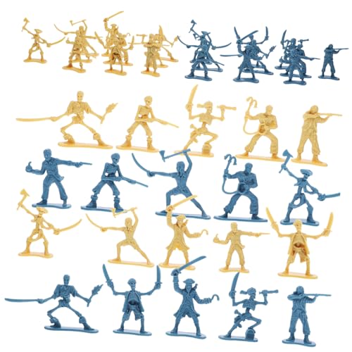 JOINPAYA 100pcs Pirate Soldat Modell Miniatur Menschen Figuren Sicheres Spielzeug Für Desktop-Display JOINPAYA 100pcs Pirate Soldat Modell Miniatur Menschen Figuren Sicheres Spielzeug Für Desktop-Display von JOINPAYA