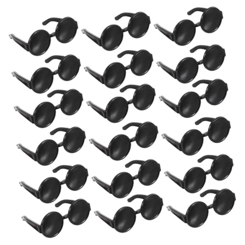 JOINPAYA 100 Stück Puppensonnenbrille Puppe Cosplay Partyzubehör runden Retro geldgeschenke Weihnachten weihnachsgeschenk lustige Brillendekore entzückende Mini- Plastik Black JOINPAYA 100 Stück Puppensonnenbrille Puppe Cosplay Partyzubehör runden Retro geldgeschenke Weihnachten weihnachsgeschenk lustige Brillendekore entzückende Mini- Plastik Black von JOINPAYA