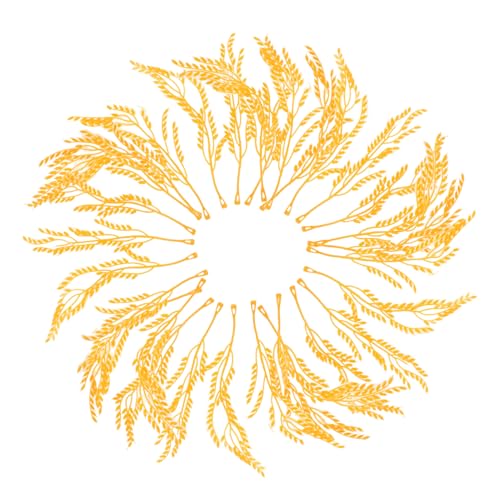 JOINPAYA 100 Stück Reismodell Deko Weizenähren Getrockneter Weizen Simulierte Blume Getrocknete Weizenblume Falsches Heu Weizenhalme Getrocknete Maisstängel Hohe Herbstblumen Plastik Yellow JOINPAYA 100 Stück Reismodell Deko Weizenähren Getrockneter Weizen Simulierte Blume Getrocknete Weizenblume Falsches Heu Weizenhalme Getrocknete Maisstängel Hohe Herbstblumen Plastik Yellow von JOINPAYA