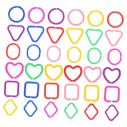 JOINPAYA 100 Stück Teiliges Bunte Kunststoff Kettenglieder Geometrische Formen Motorikspielzeug für Kindergarten Frühförderung Farb und Formerkennung Kreatives Bauen JOINPAYA 100 Stück Teiliges Bunte Kunststoff Kettenglieder Geometrische Formen Motorikspielzeug für Kindergarten Frühförderung Farb und Formerkennung Kreatives Bauen von JOINPAYA