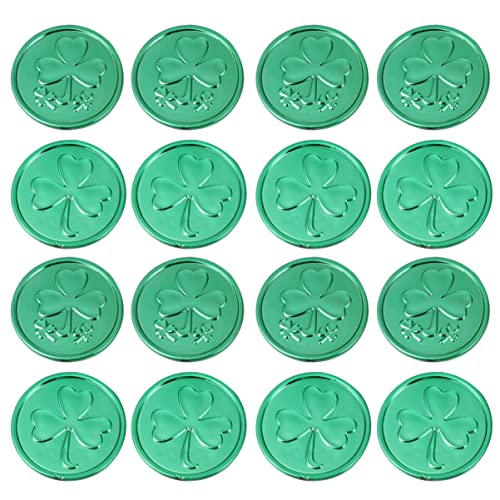 JOINPAYA 100 Stücke St. Patricks Day Party Spielzeug Irland Spielzeug Kunststoff Kleeblatt 4-Blatt Dekorationen Für Event Home Decor von JOINPAYA