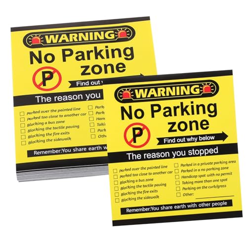 JOINPAYA Einfache Verwendung Schlechtes Parken Hinweis Karten 100 Stücke Sie Geparkt Aufkleber Humorvolle Verletzung Erinnerungen JOINPAYA Einfache Verwendung Schlechtes Parken Hinweis Karten 100 Stücke Sie Geparkt Aufkleber Humorvolle Verletzung Erinnerungen von JOINPAYA