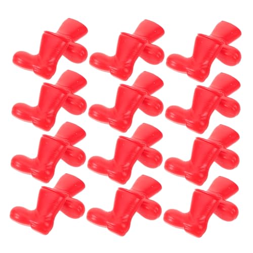 JOINPAYA 100Stücke Weihnachtsmannstiefel Rote Puppen Schuhe DIY Weihnachtstischdekoration Klassische Ornamente für Festliche Kompakt und Tragbar Ergänzung von JOINPAYA