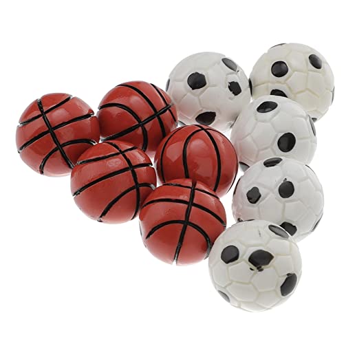JOINPAYA 10Er-Set Fußball-Basketball-Modell Fußballtor Mini-Fußballspielzeug Basketballkorb für hühner Fußball Mini Miniatur-Sportgeräte für Puppenhaus Harz JOINPAYA 10Er-Set Fußball-Basketball-Modell Fußballtor Mini-Fußballspielzeug Basketballkorb für hühner Fußball Mini Miniatur-Sportgeräte für Puppenhaus Harz von JOINPAYA