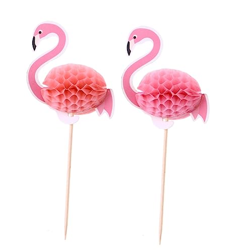 JOINPAYA 10st Flamingo Cupcake Topper. Cupcakes Dreidimensional 3d Alles Zum Geburtstag von JOINPAYA