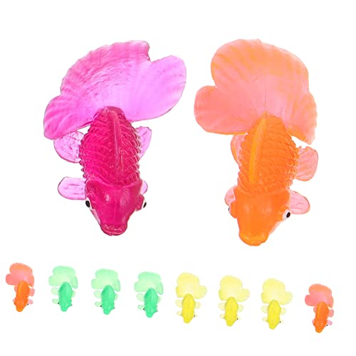JOINPAYA 10St Kleiner für kinderspielzeug kinderknallzeug goldfische Kingfish Miniaturfisch simulierter Fisch Miniatur-Tierfiguren Plastik JOINPAYA 10St Kleiner für kinderspielzeug kinderknallzeug goldfische Kingfish Miniaturfisch simulierter Fisch Miniatur-Tierfiguren Plastik von JOINPAYA