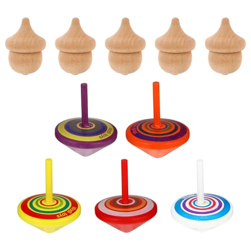 JOINPAYA 10St Kreisel Tops für kindergeburtstags mitgebsel Outdoor-Wasserspielzeug zum Stapeln von Zahnrädern Kleinkinderspielzeug aus Holz Kleinkindspielzeug JOINPAYA 10St Kreisel Tops für kindergeburtstags mitgebsel Outdoor-Wasserspielzeug zum Stapeln von Zahnrädern Kleinkinderspielzeug aus Holz Kleinkindspielzeug von JOINPAYA