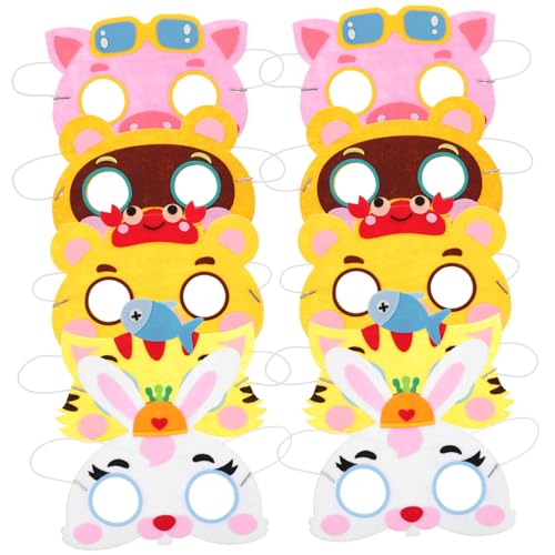 JOINPAYA 10St Partygeschenke halloween costume halloween kleidung fasching masken set Tiermaske aus Vliesstoff Tiermaske für Nicht gewebt JOINPAYA 10St Partygeschenke halloween costume halloween kleidung fasching masken set Tiermaske aus Vliesstoff Tiermaske für Nicht gewebt von JOINPAYA