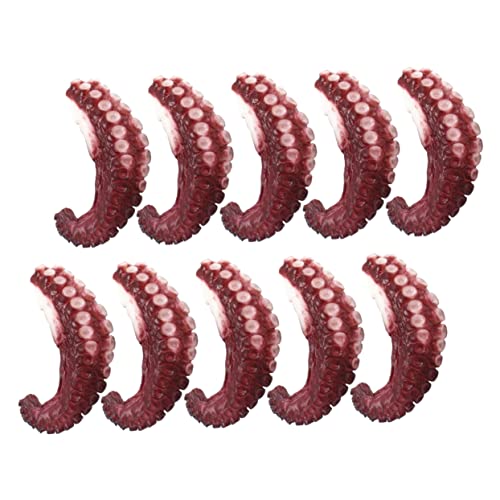 JOINPAYA 10St Simulierte Tintenfischklaue Weiden Oblate Simulation eines Oktopus-Tentakelmodells gefälschte Essensrequisite gefälschtes Oktopusmodell künstlicher Oktopus PVC von JOINPAYA