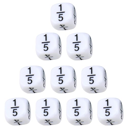 JOINPAYA 10St Würfel für jucarii pentru copii gamely Games spieletisch Lustiges Lernspielzeug kinderspielzeuge Gaming pausenspiele Lehrmittel für Mathematik Plastik Weiß von JOINPAYA