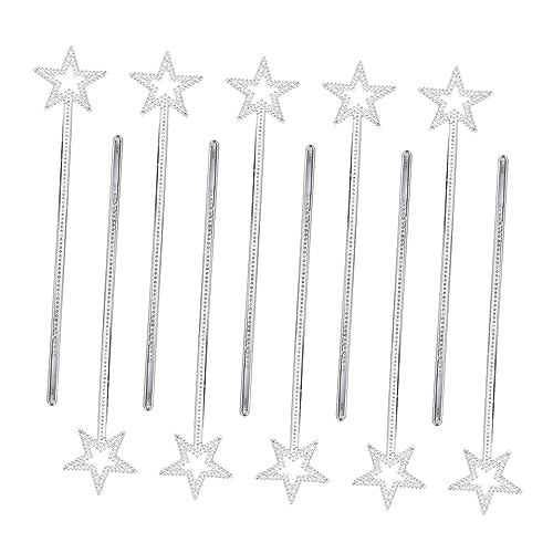 JOINPAYA 10pcs Glitter Fee Zauberstäbe Für Mädchen Geburtstag Dekorationen Glitter Prinzessin Engel Fee Stern von JOINPAYA
